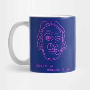 Dope number 8 on my face illustration Mug